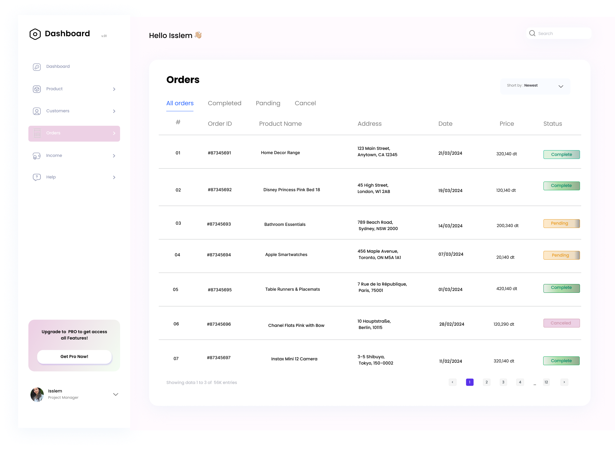 E-Commerce admin side - Figma Prototype - Image 4